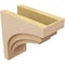Ekena Millwork 9"W x 18"D x 18"H Classic Rockford Rough Cedar Woodgrain TimberThane Corbel, Primed Tan CORUR09X18X18ROCRCPR - alternate 4